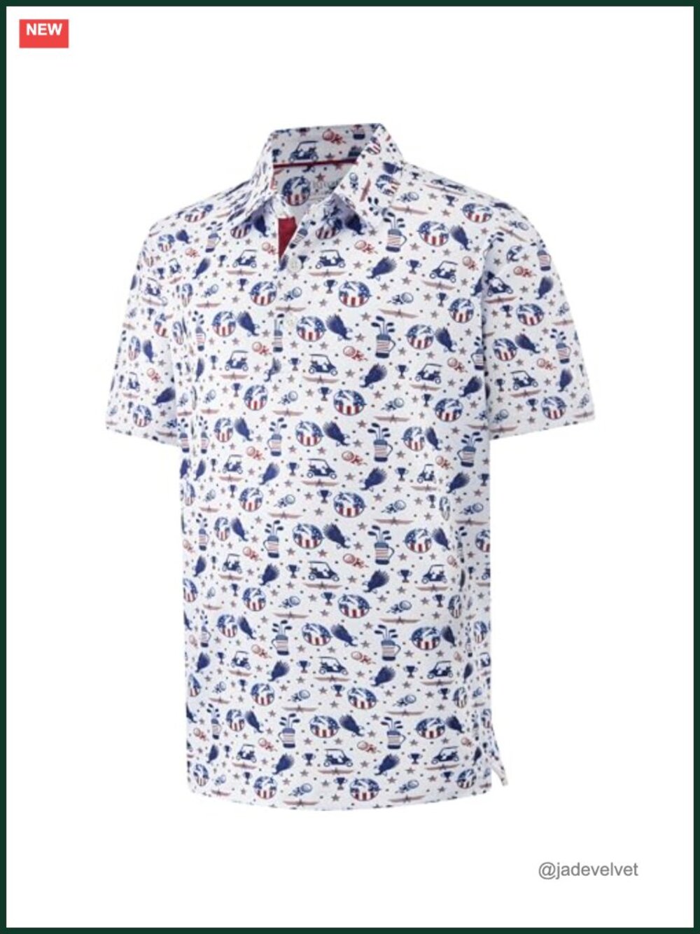 Boys Short Sleeve Performance Polo Shirts Moisture Wicking UPF 30+ Funny Print